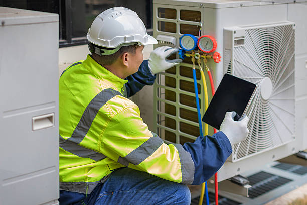 Professional Hvac technician working in Bladensburg, MD